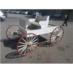 HORSE DRAWN SINGLE SEAT BUCKBOARD WAGON
