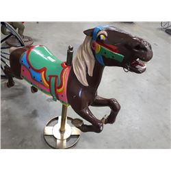 CAROUSEL HORSE ON BRASS BASE