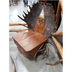HAND-CRAFTED ANTLER CHAIR