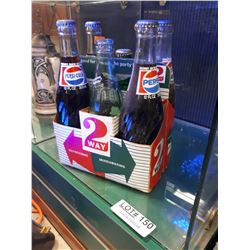 SIX PACK VINTAGE POP BOTTLES