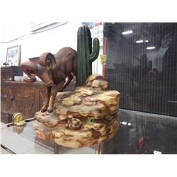 DESERT BIG HORN RAM DECORATIVE LIQUOR DECANTER