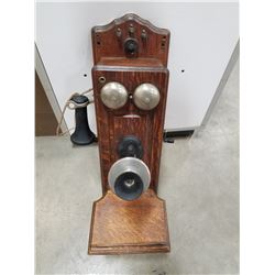 KELLOGG CHICAGO ANTIQUE WALL PHONE