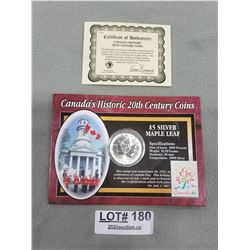 CANADIAN 1OZ $5 SILVER COIN