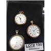 Image 2 : THREE POCKET WATCHES