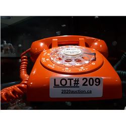 ORANGE VINTAGE ROTARY PHNE