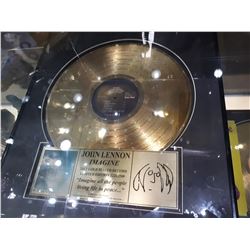 JOHN LENNON IMAGINE GOLD RECORD