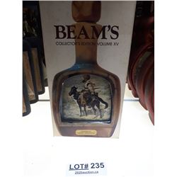 FOUR JIM BEAM COLLECTABLE LIQUOR DECANTERS