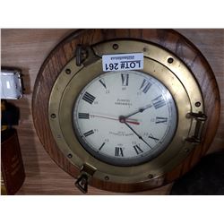 BRASS PORTHOLE CLOCK