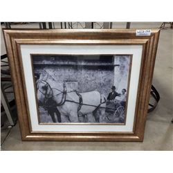 HORSE AND BUGGY FRAMED PRINT