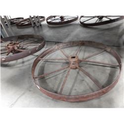 PAIR OF WAGON WHEELS