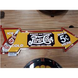 METAL PEPSI SIGN