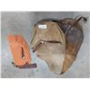 Image 1 : LEATHER SADDLEBAGS AND HOLSTER