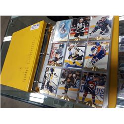 BINDER FULL OF HOCKEY CARDS