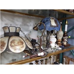 LARGE COLLECTION OF VARIOUS TABLE LAMPS