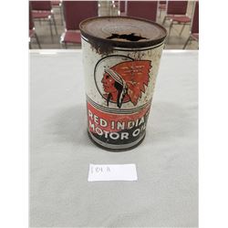 RED INDIAN MOTOR OIL CAN