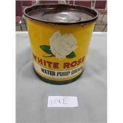 LARGE WHITE ROSE CANADIAN OIL CAN