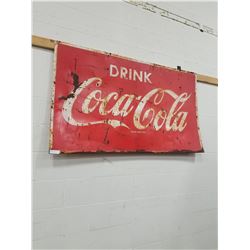 DRINK COCA-COLA TIN SIGN