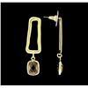 Image 2 : Dangle Post Earrings - Gold Plated