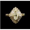 Image 2 : 1.50 ctw Diamond Ring - 14KT Yellow Gold