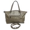 Image 1 : Coach Olive Green Leather Two-Way Handbag