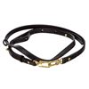 Image 1 : Louis Vuitton Black Leather Double Clasp Adjustable Strap