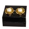 Image 2 : Chanel Gold Faux Pearl Clip On Earrings