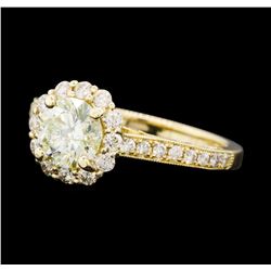 1.72 ctw Diamond Ring - 14KT Yellow Gold