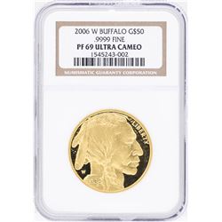 2006-W $50 American Buffalo Gold Coin NGC PF69