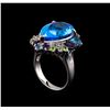 Image 4 : 15.36 ctw Multi Gemstone Ring - 14KT White Gold