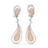 Image 1 : 18k Two Tone Gold 3.01CTW Diamond Earrings, (SI1/G)