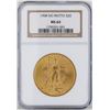 Image 1 : 1908 $20 St. Gaudens Double Eagle Gold Coin NGC MS64