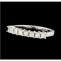 0.54 ctw Diamond Ring - 14KT White Gold