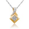 14k Yellow Gold 0.05CTW Diamond Pendant, (SI1-SI2/G-H)
