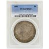 Image 1 : 1886 $1 Morgan Silver Dollar Coin PCGS MS65