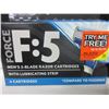 Image 2 : 3 New packs Men's 5 Blade Razor Cartridges with Lube strip / 4 cartridge per