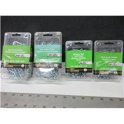 4 Assorted Chains / 3  - 10ft and 1  - 15ft