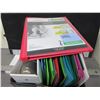 Image 1 : Box of 15 binders/folders assorted colors