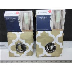 2 New Colormate Grommet Panels 40" x 84" long