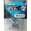 Image 1 : New E-Z Anchor Drywall Anchors 50ct with Screws