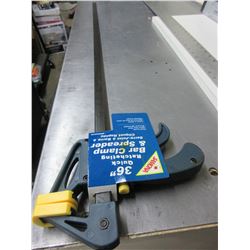 New 36" Quick Ratcheting Bar Clamp & Spreader