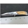 Image 1 : New Browning Lock Blade Knife / 6-1/2" long open / blade 440c / wood handle