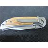 Image 2 : New Browning Lock Blade Knife / 6-1/2" long open / blade 440c / wood handle