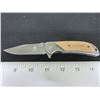 Image 1 : New Browning Lock Blade Knife / 6-1/2" long open / blade 440c / wood handle