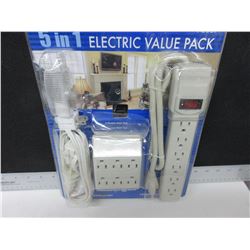 New Wall Plugs / Surge Protector / Night Light and Extension Cord