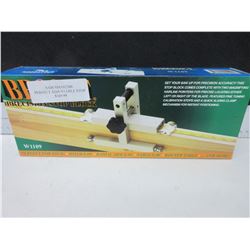 New Broset Precision Stop Block with magnifying hairline pointers for precise