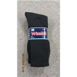 NEW - MEN'S BLACK SOCKS (3 PAIR) - PER BUNDLE