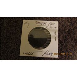 1901 CANADA VICTORIAN LARGE PENNY