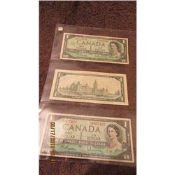 1967 BANK OF CANADA STOCK SHEET CENTENNIAL $1 BILLS