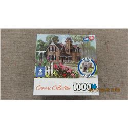LIKE NEW - 1000 PIECE "OLD HOUSE" CANVAS COLLECTION PUZZLE