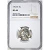 Image 1 : 1953-S JEFFERSON NICKEL, NGC MS-66